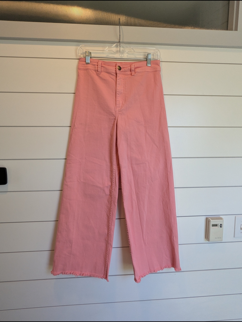Billabong Coral Pink Wide-Leg High-Rise Jeans Size 28 - Picture 2 of 15